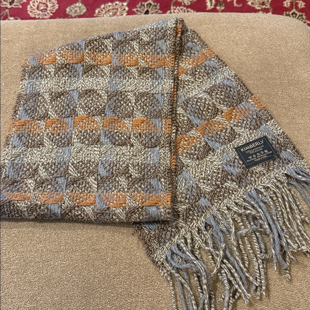 Kimberly Lambswool Acrylic Blend Knit Scarf 10”x60” (TD)